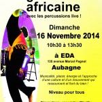 affiche stage danse de danse africaine Mândihy 16 nov à EDA Aubagne