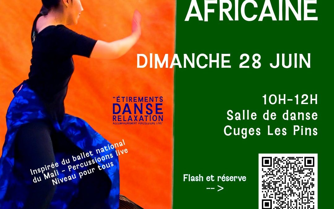 Stage Danse Africaine 28 Juin 2026 à Cuges-les-Pins (13)
